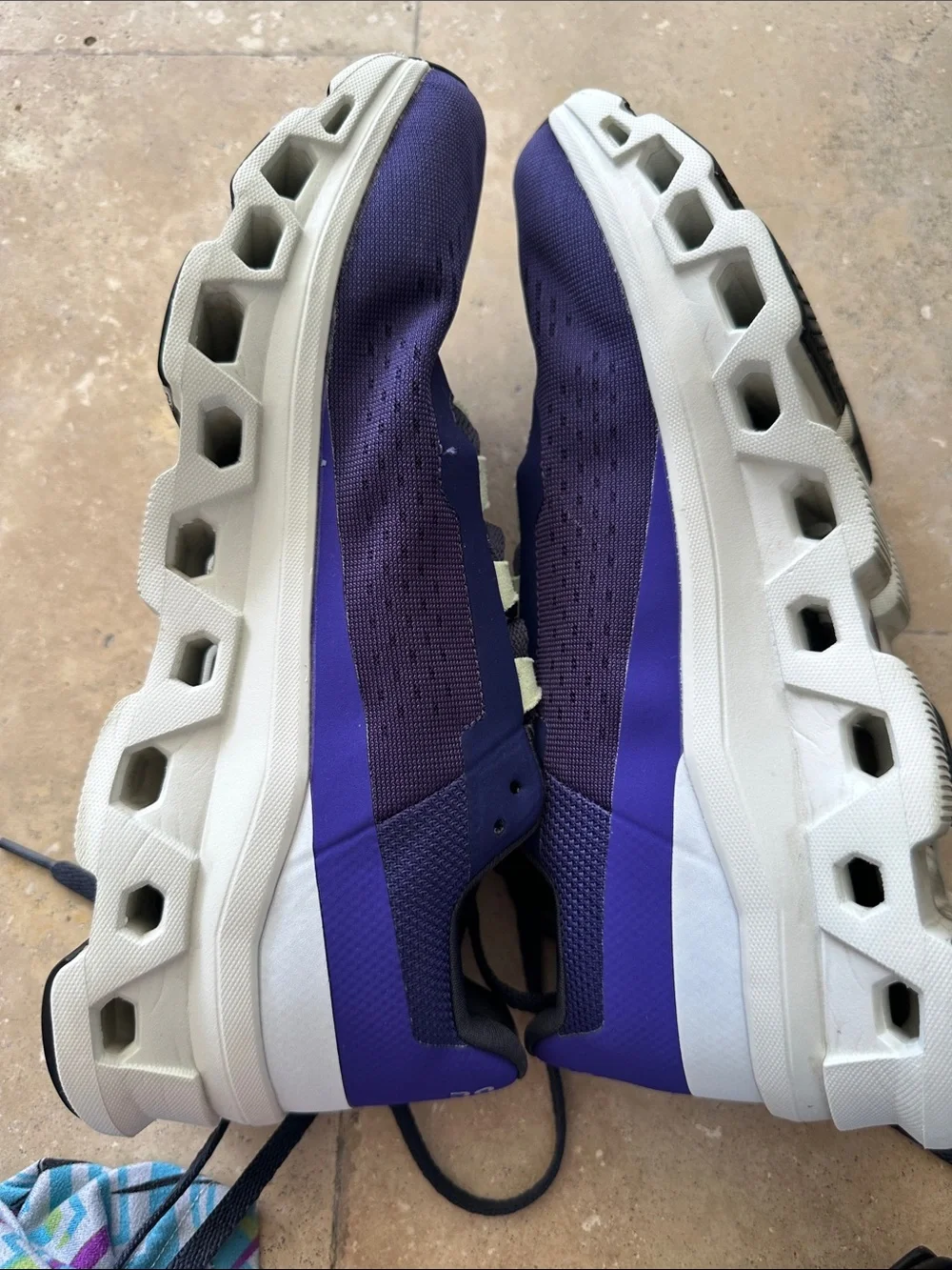 On Running Men's Running Shoes - Purple with Black Accents